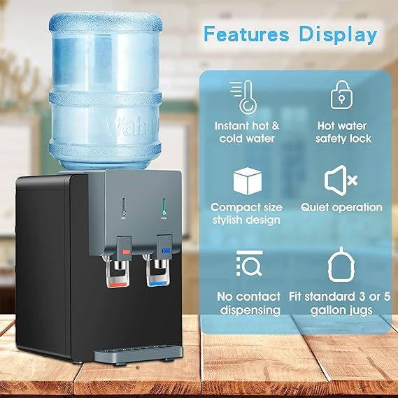 ACCVI Premium Countertop Water Cooler Dispenser